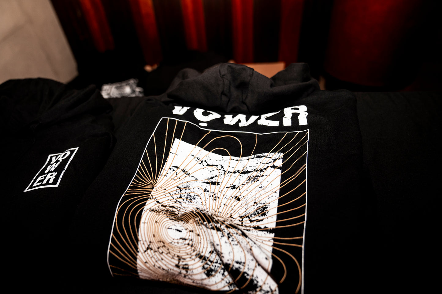 Vower 'Contour' Fleece Hoodie (Black)