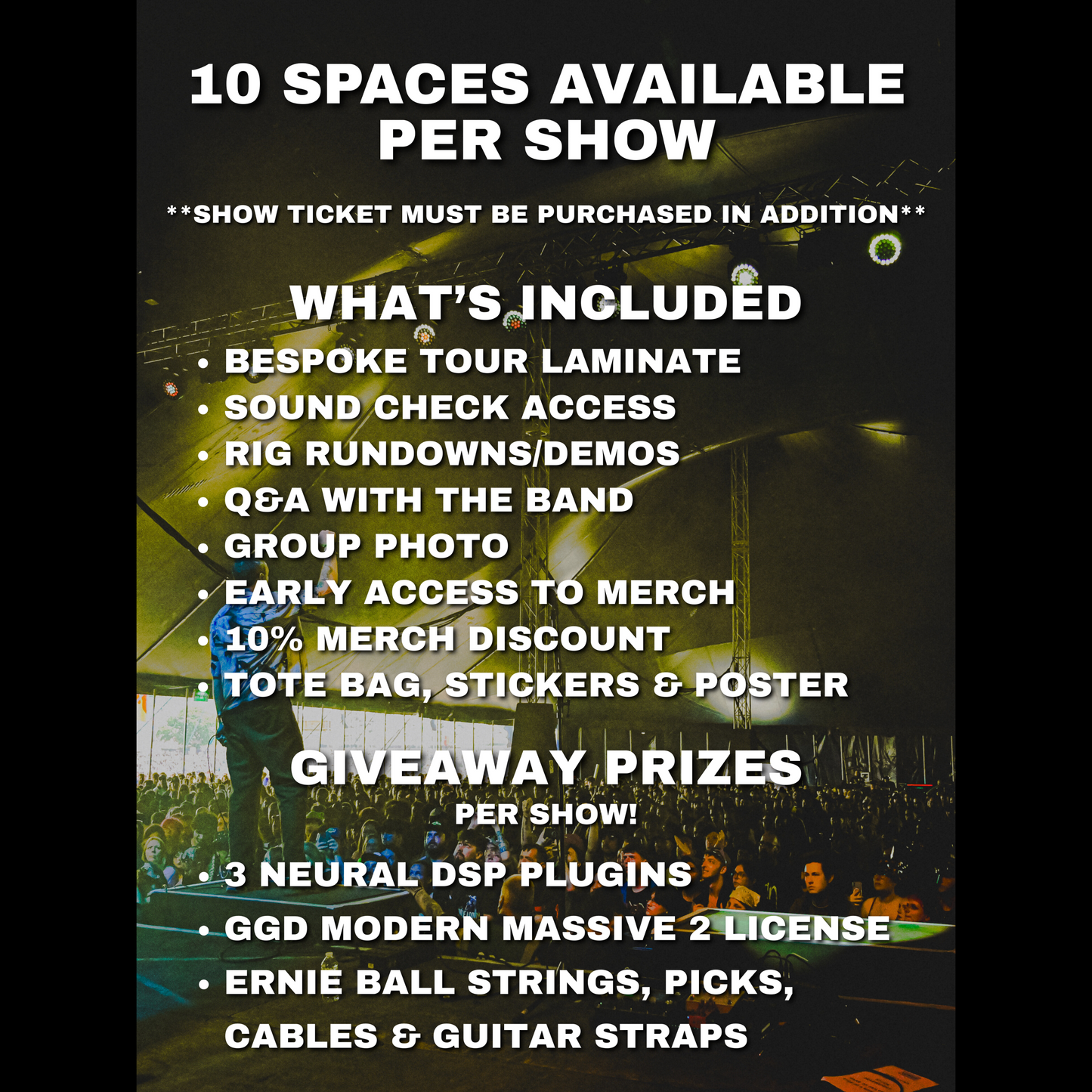 Vower 'Exclusive Access Tour Pass'