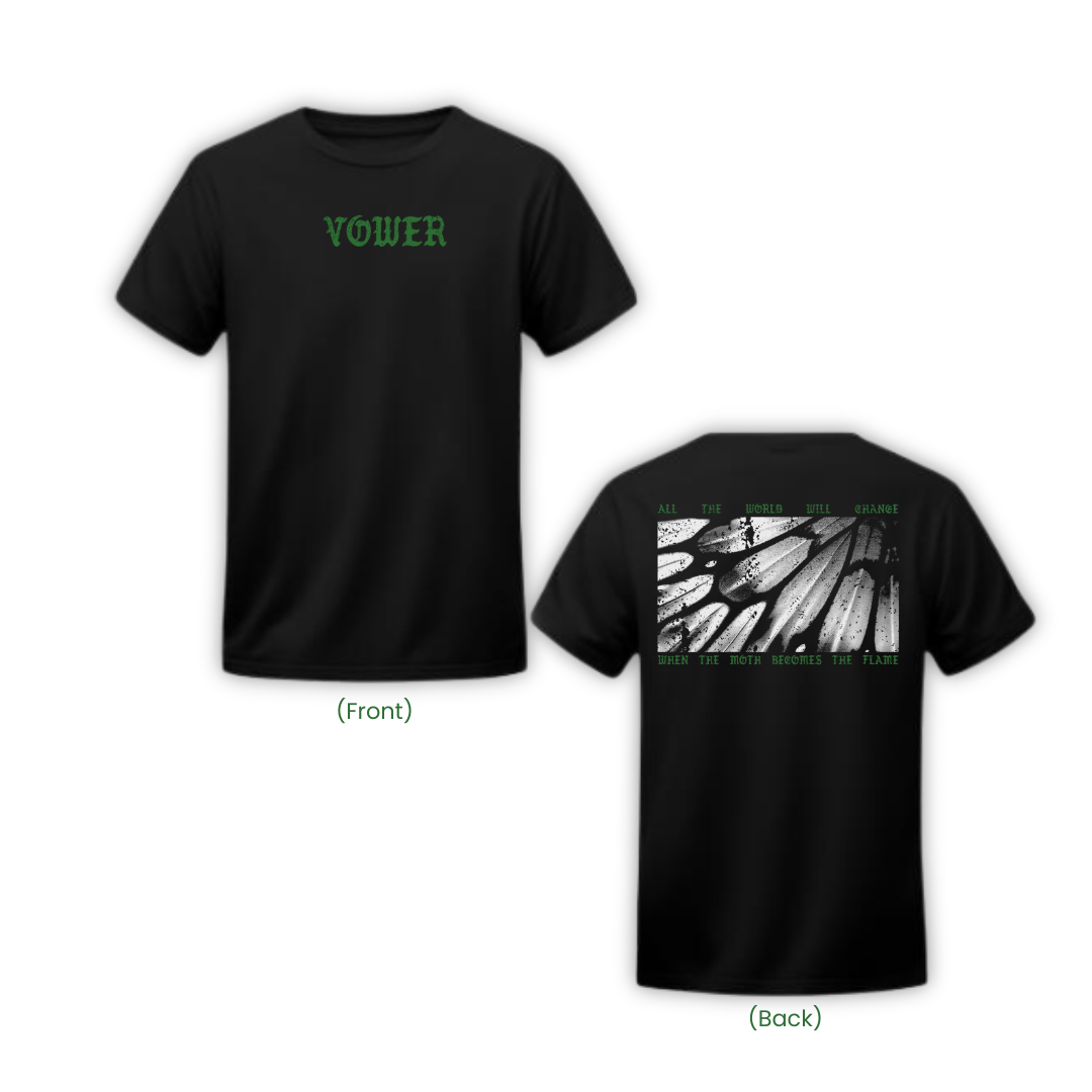 Vower 'Moth' T-Shirt (Black)